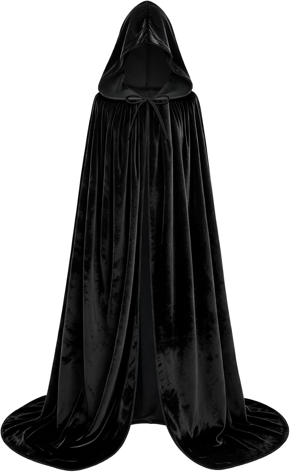 Hooded Velvet Cape — Halloween Cosplay Cloak (Witch/Vampire/Wizard)