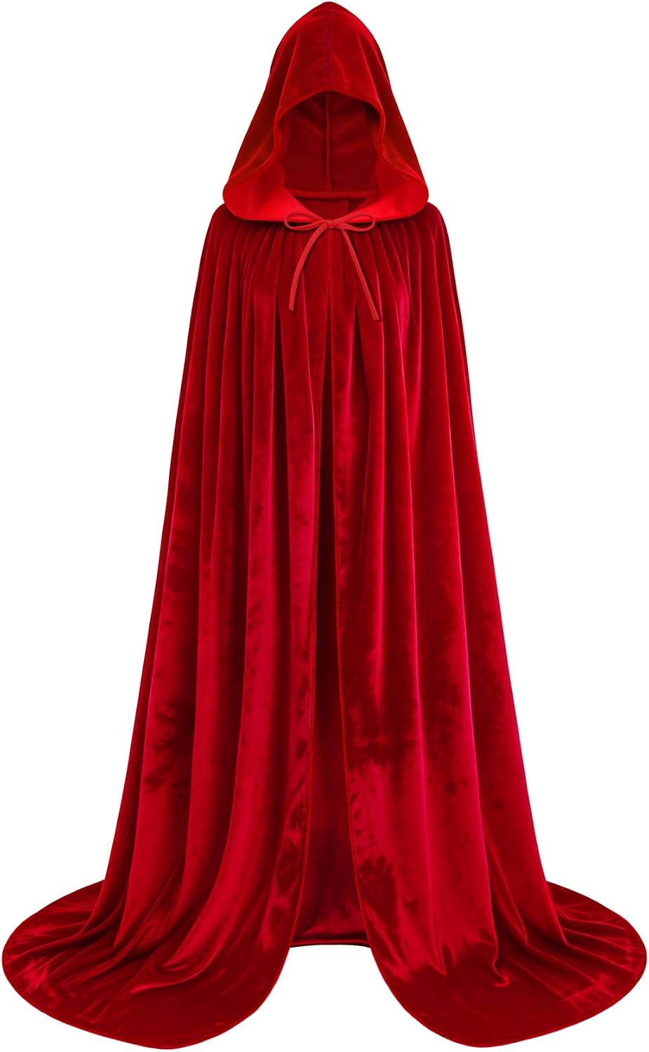 Hooded Velvet Cape — Halloween Cosplay Cloak (Witch/Vampire/Wizard)