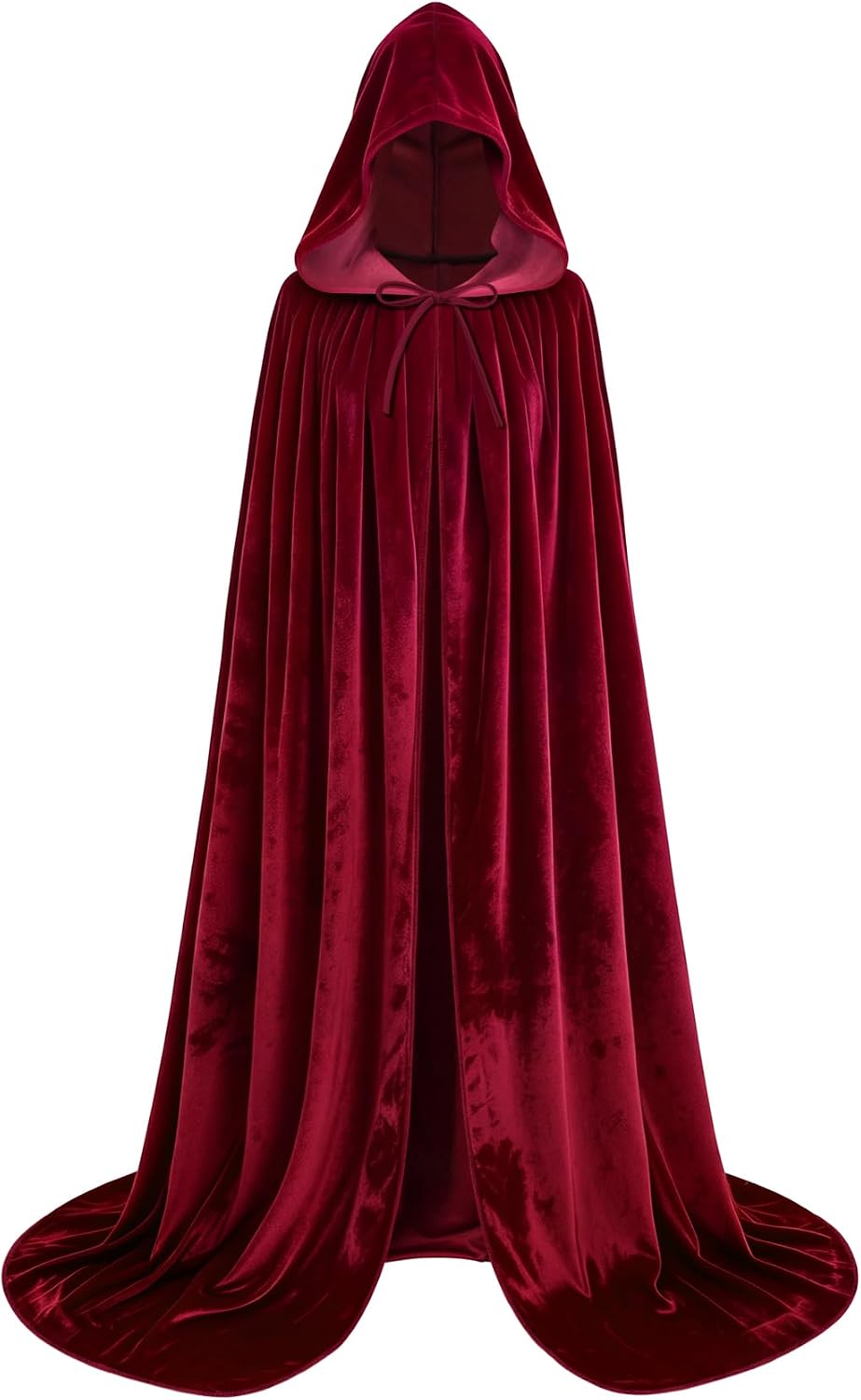 Hooded Velvet Cape — Halloween Cosplay Cloak (Witch/Vampire/Wizard)