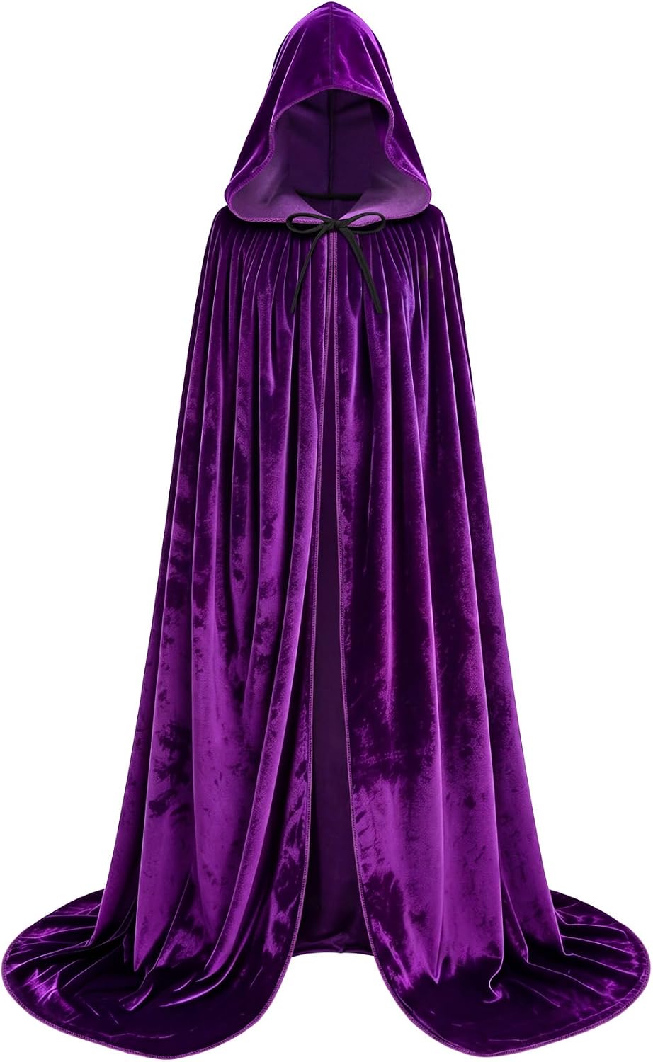 Hooded Velvet Cape — Halloween Cosplay Cloak (Witch/Vampire/Wizard)