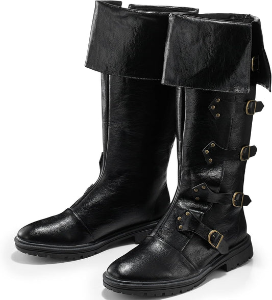Medieval Pirate Boots for Men Women Renaissance Boots