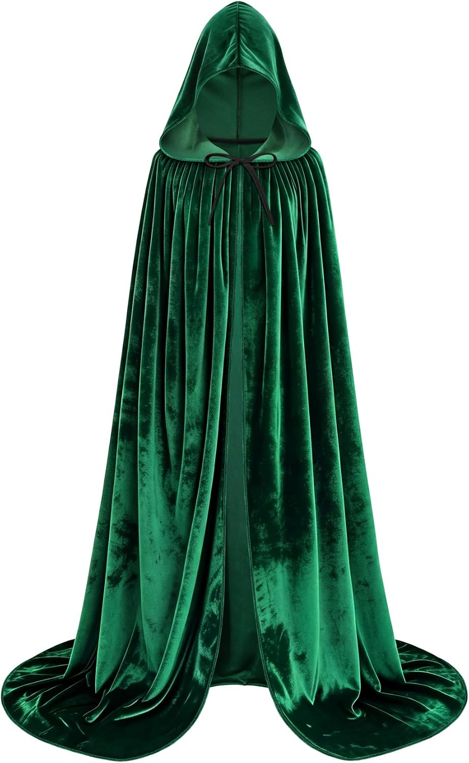 Hooded Velvet Cape — Halloween Cosplay Cloak (Witch/Vampire/Wizard)