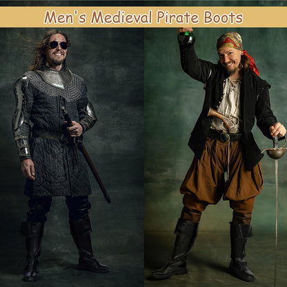 Medieval Pirate Boots for Men Women Renaissance Boots