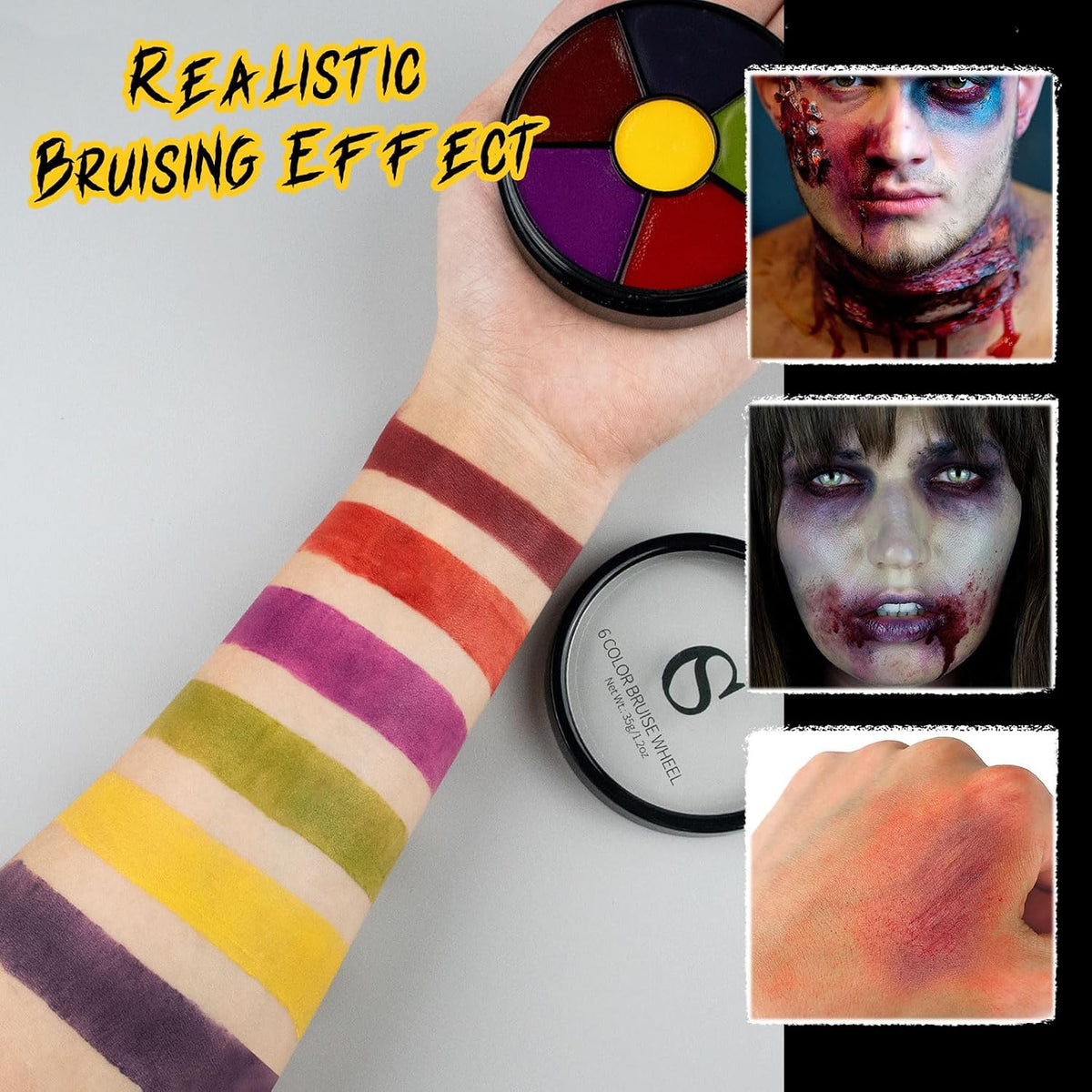 Halloween SFX Makeup Kit — Liquid Latex, Fake Blood & Scar Wax Set