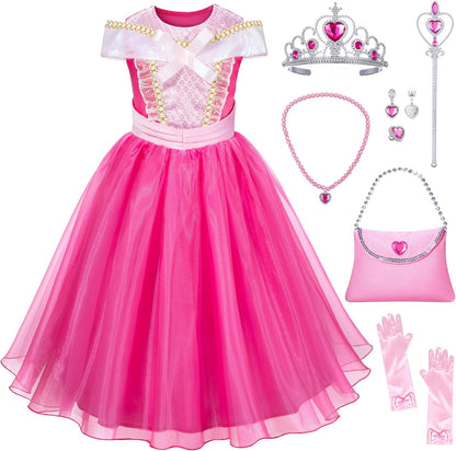 Pink Princess Costume for Girls Dress Up