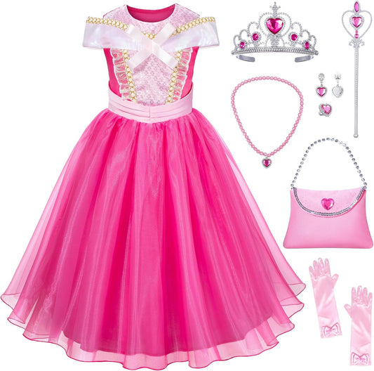 Pink Princess Costume for Girls Dress Up