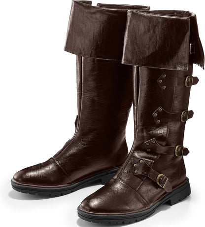 Medieval Pirate Boots for Men Women Renaissance Boots